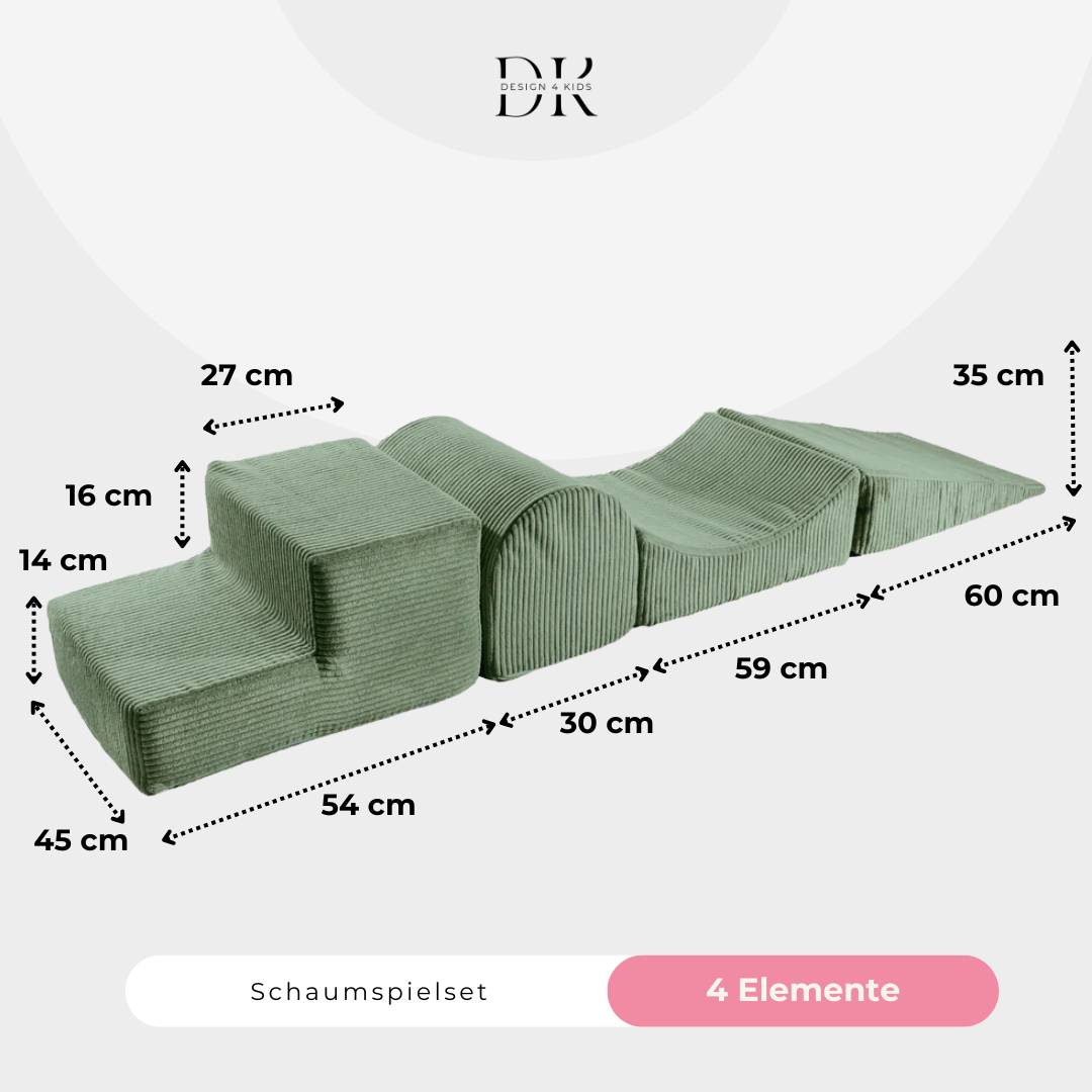 Design4Kids Schaumspielset Jewel Cord mit 4 Elementen