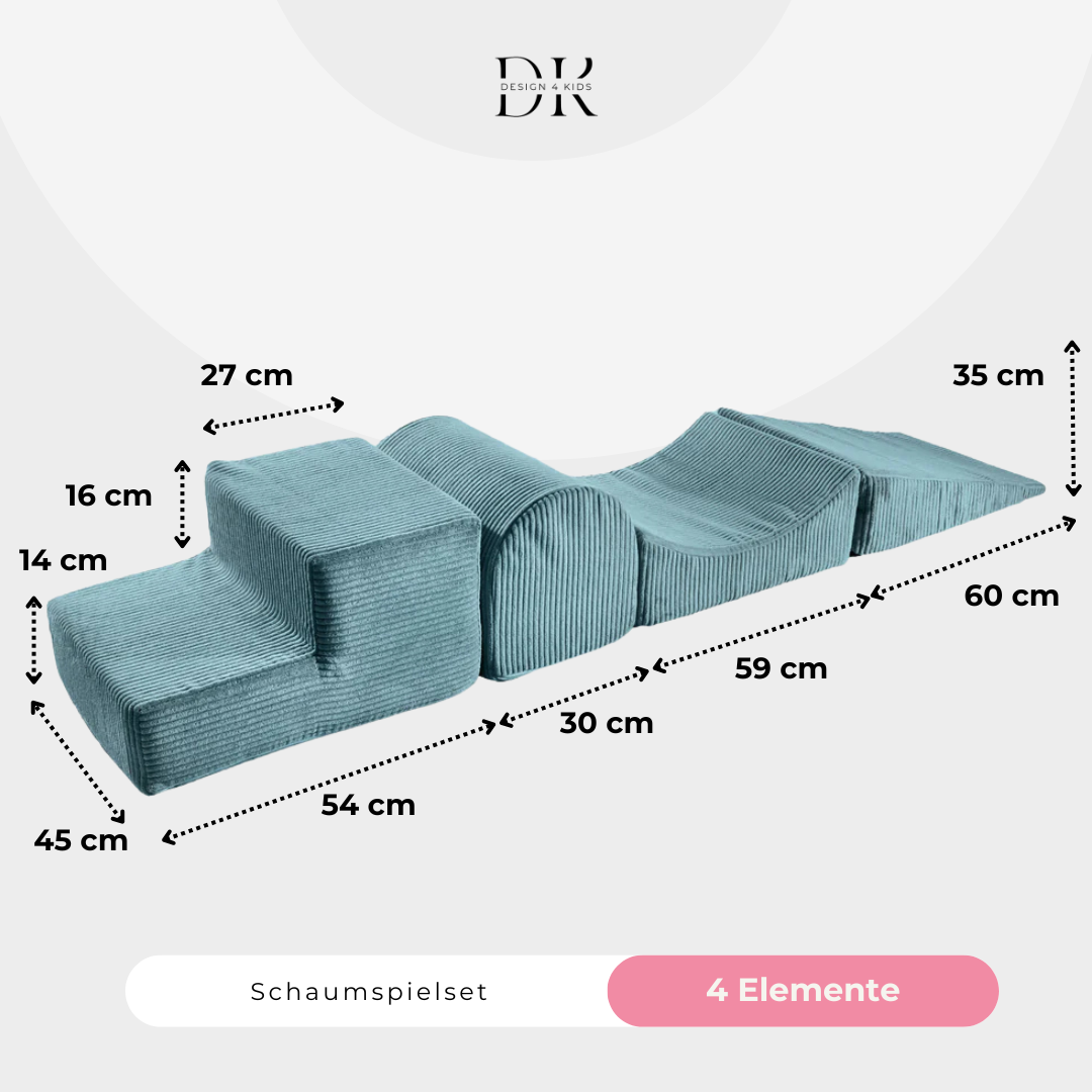 Design4Kids Schaumspielset Jewel Cord mit 4 Elementen