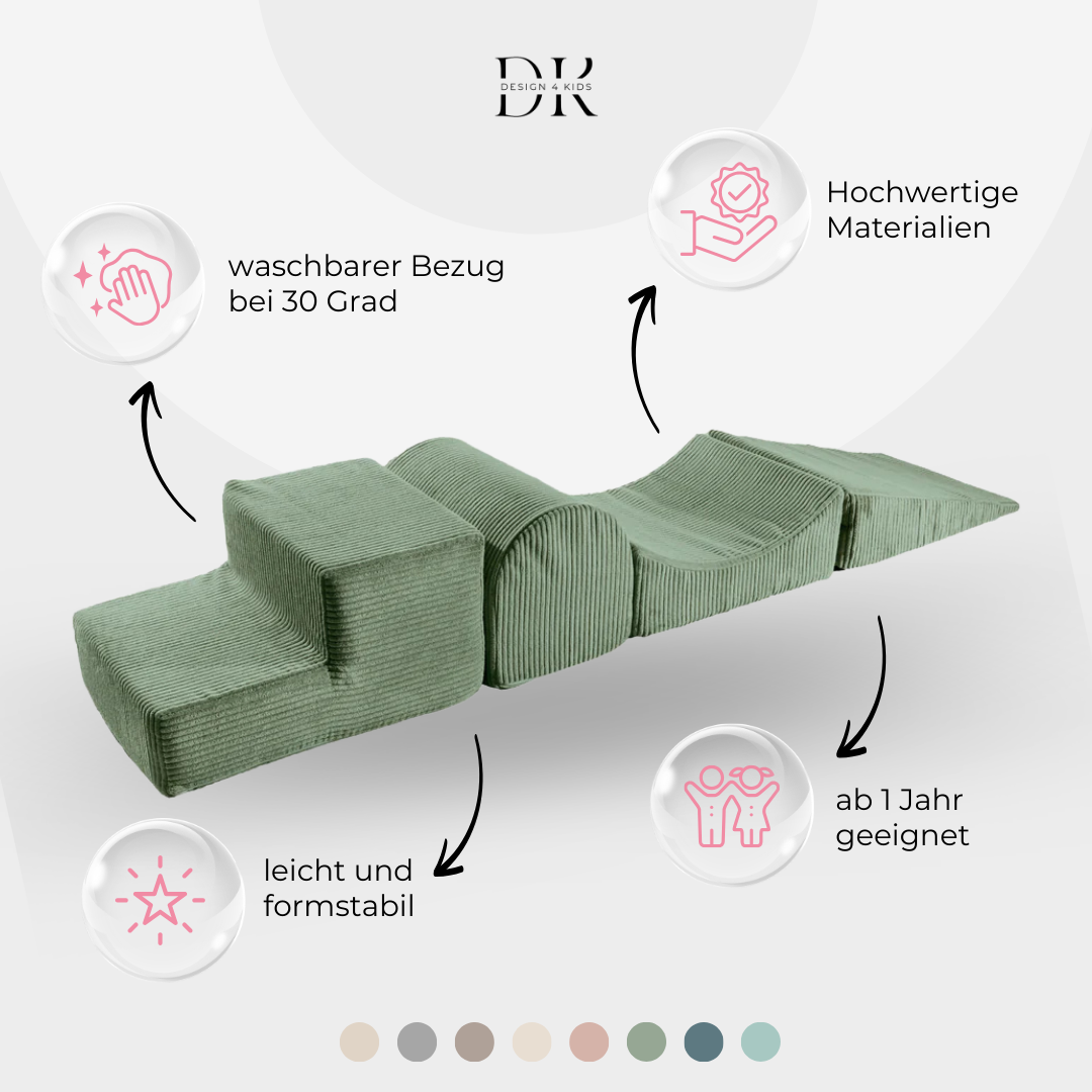 Design4Kids Schaumspielset Jewel Cord mit 4 Elementen