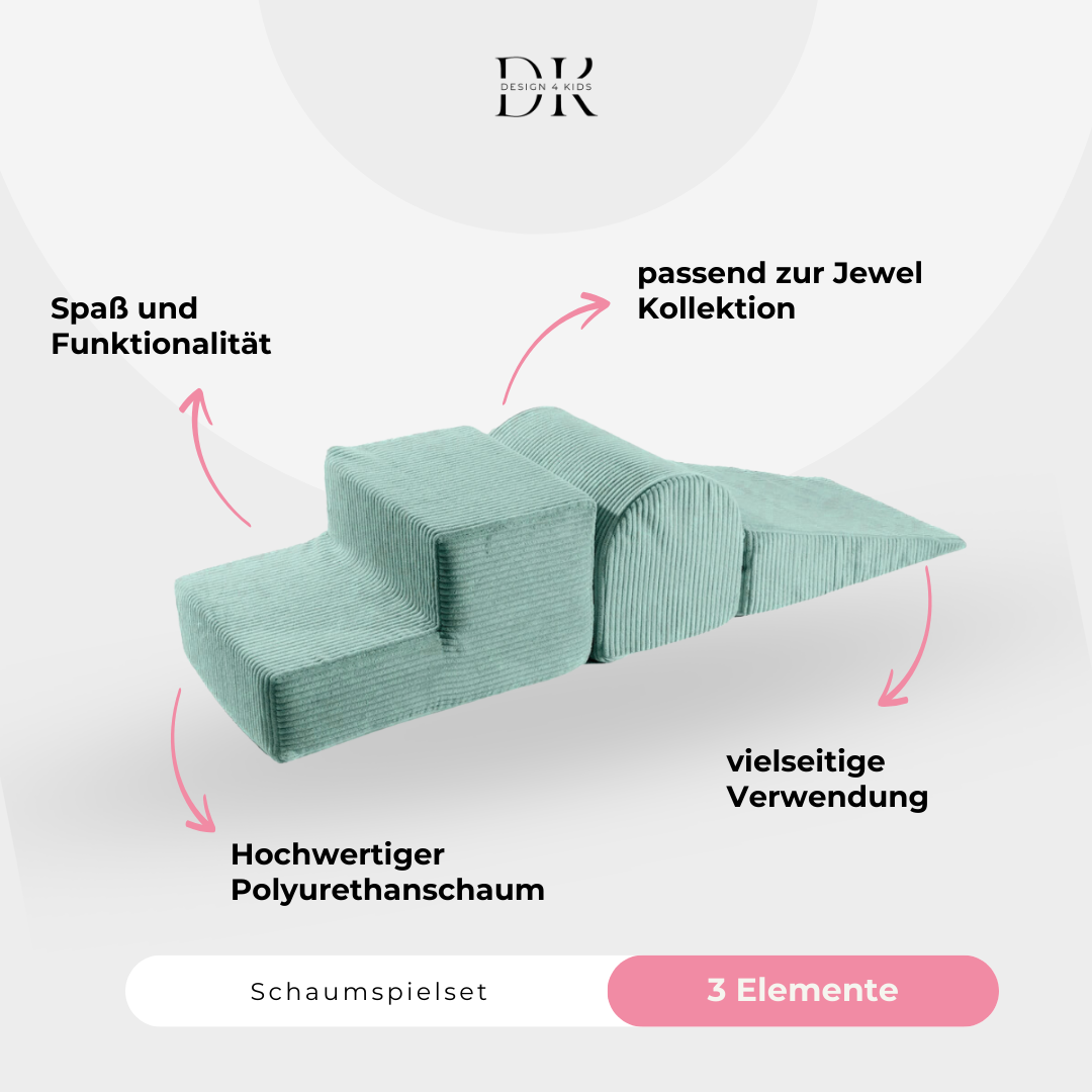 Design4Kids Schaumspielset Jewel Cord mit 3 Elementen