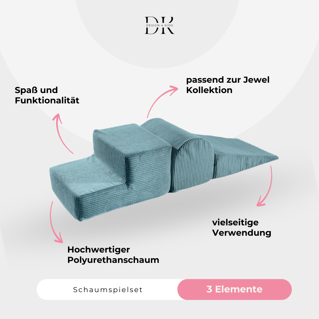 Design4Kids Schaumspielset Jewel Cord mit 3 Elementen