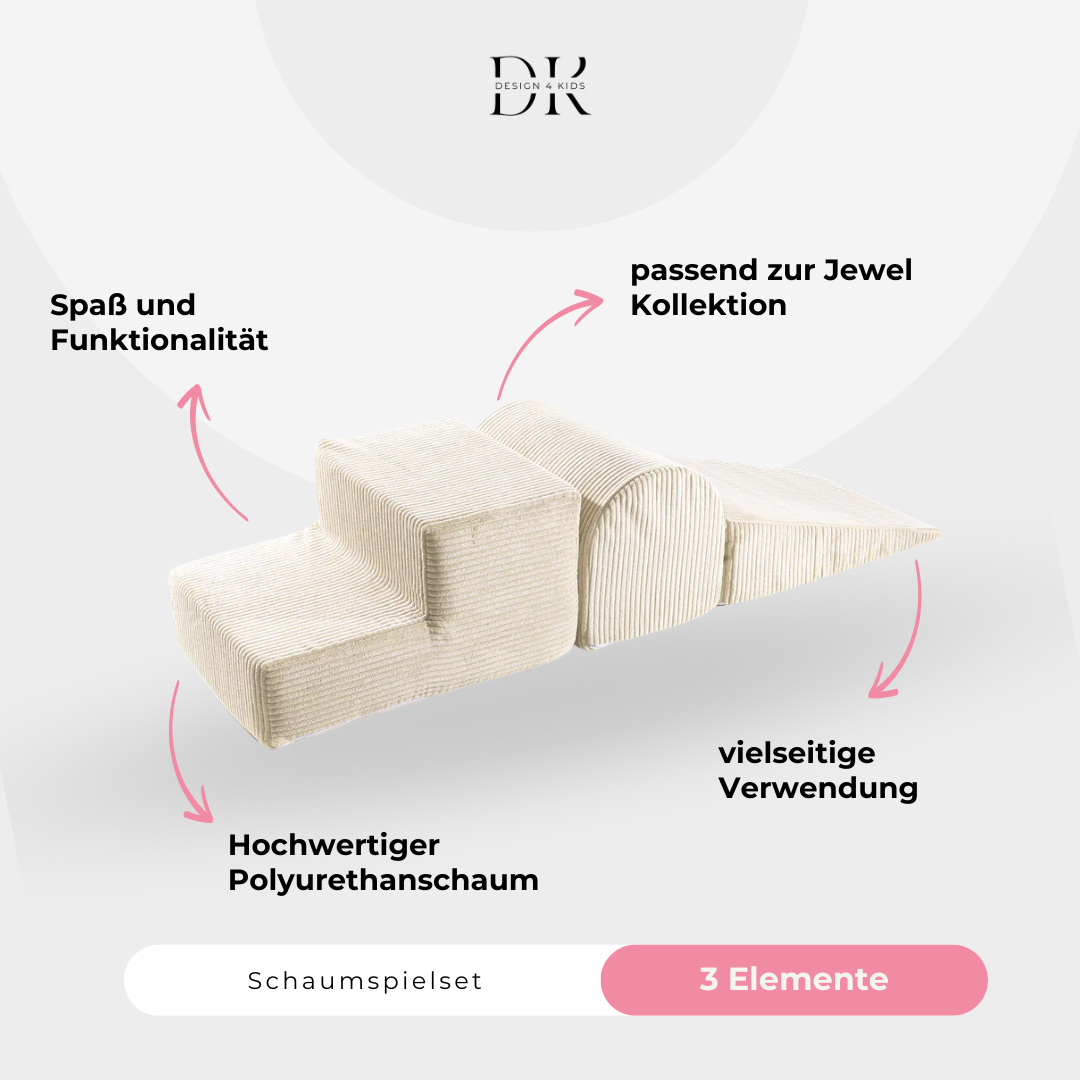 Design4Kids Schaumspielset Jewel Cord mit 3 Elementen