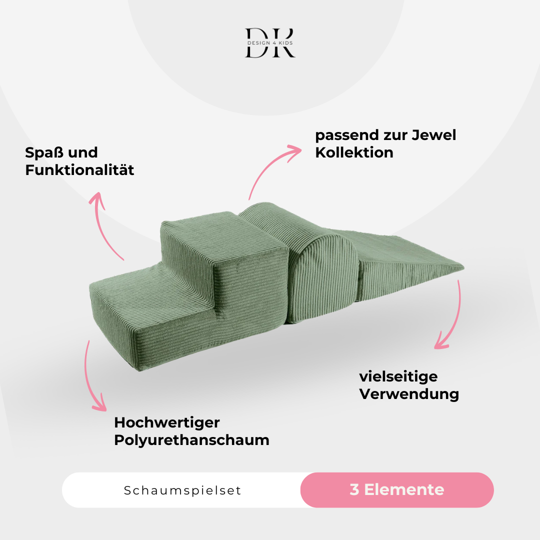 Design4Kids Schaumspielset Jewel Cord mit 3 Elementen