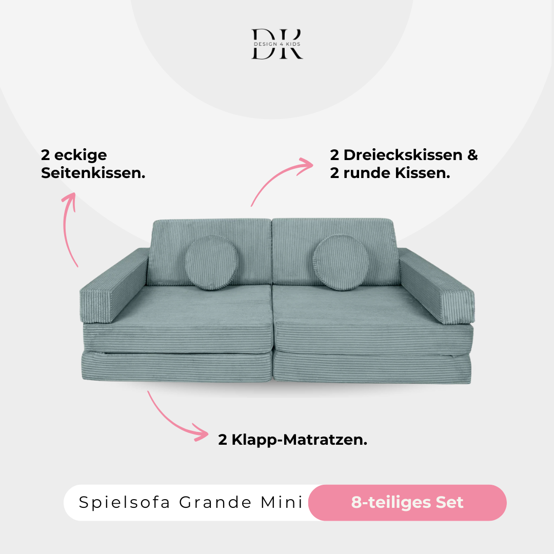 Design4Kids Spielsofa Cord Mini Grande