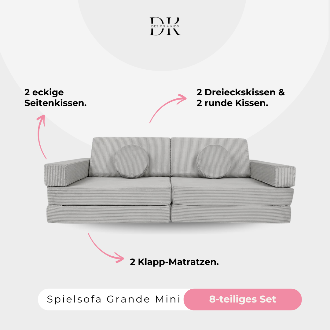 Design4Kids Spielsofa Cord Mini Grande