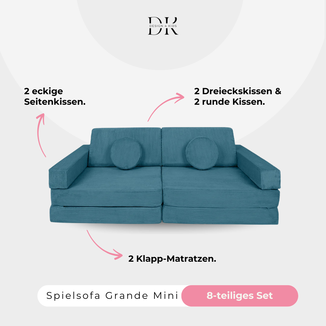 Design4Kids Spielsofa Cord Mini Grande