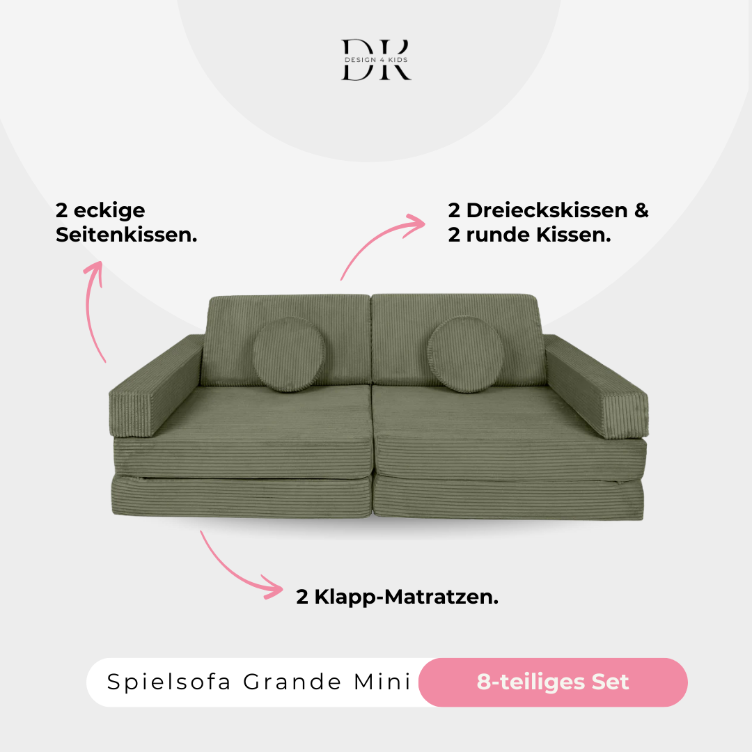 Design4Kids Spielsofa Cord Mini Grande