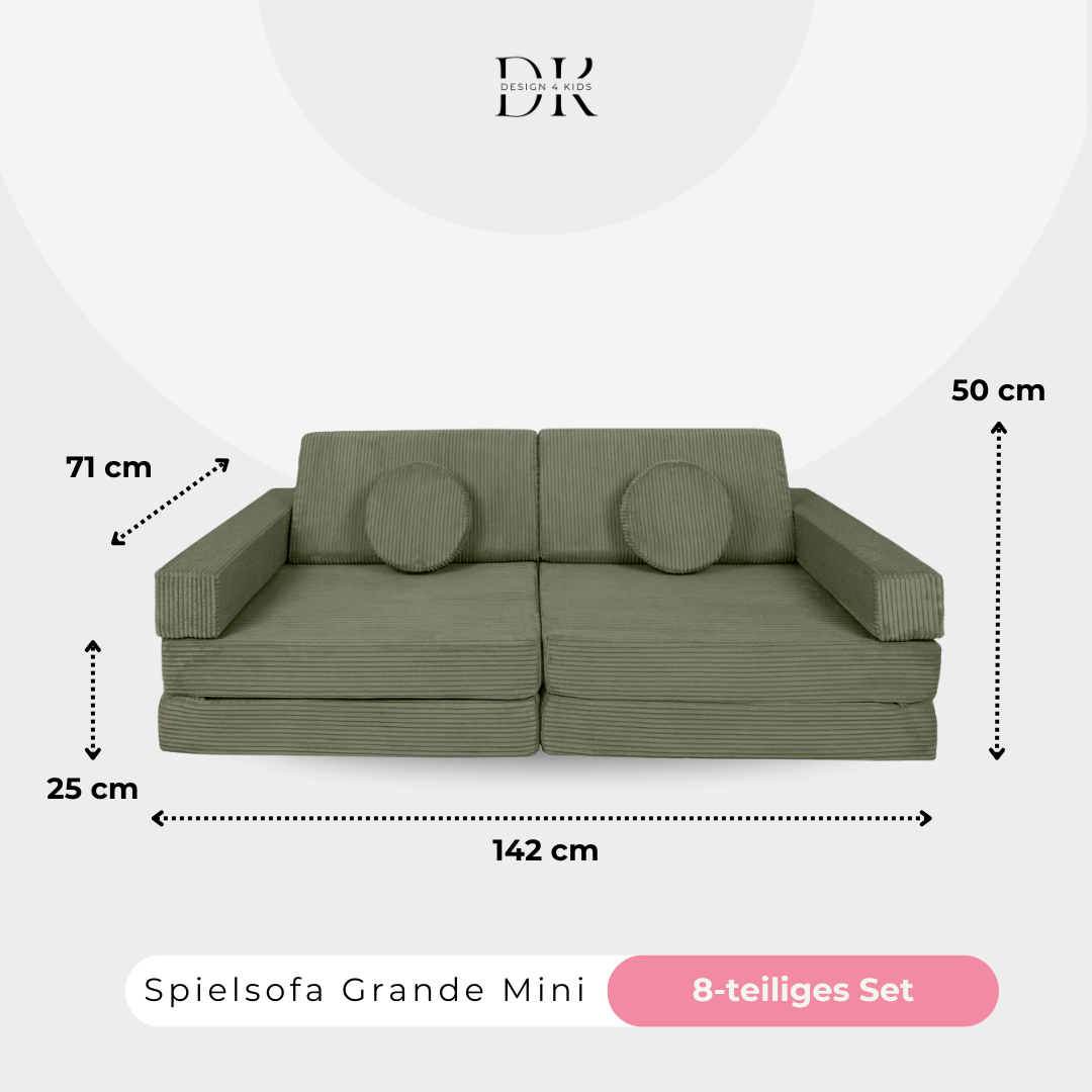 Design4Kids Spielsofa Cord Mini Grande