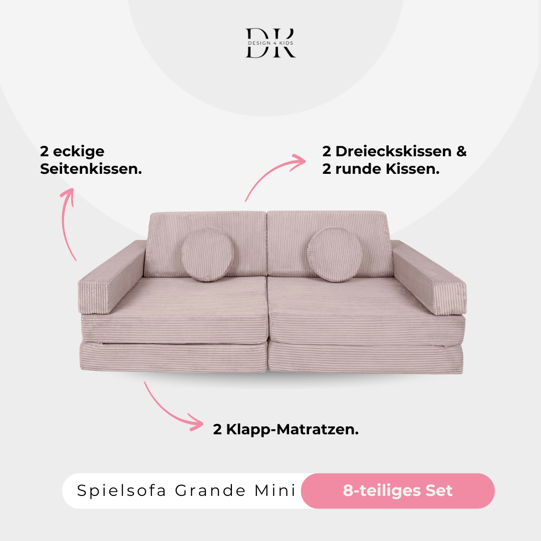 Design4Kids Spielsofa Cord Mini Grande