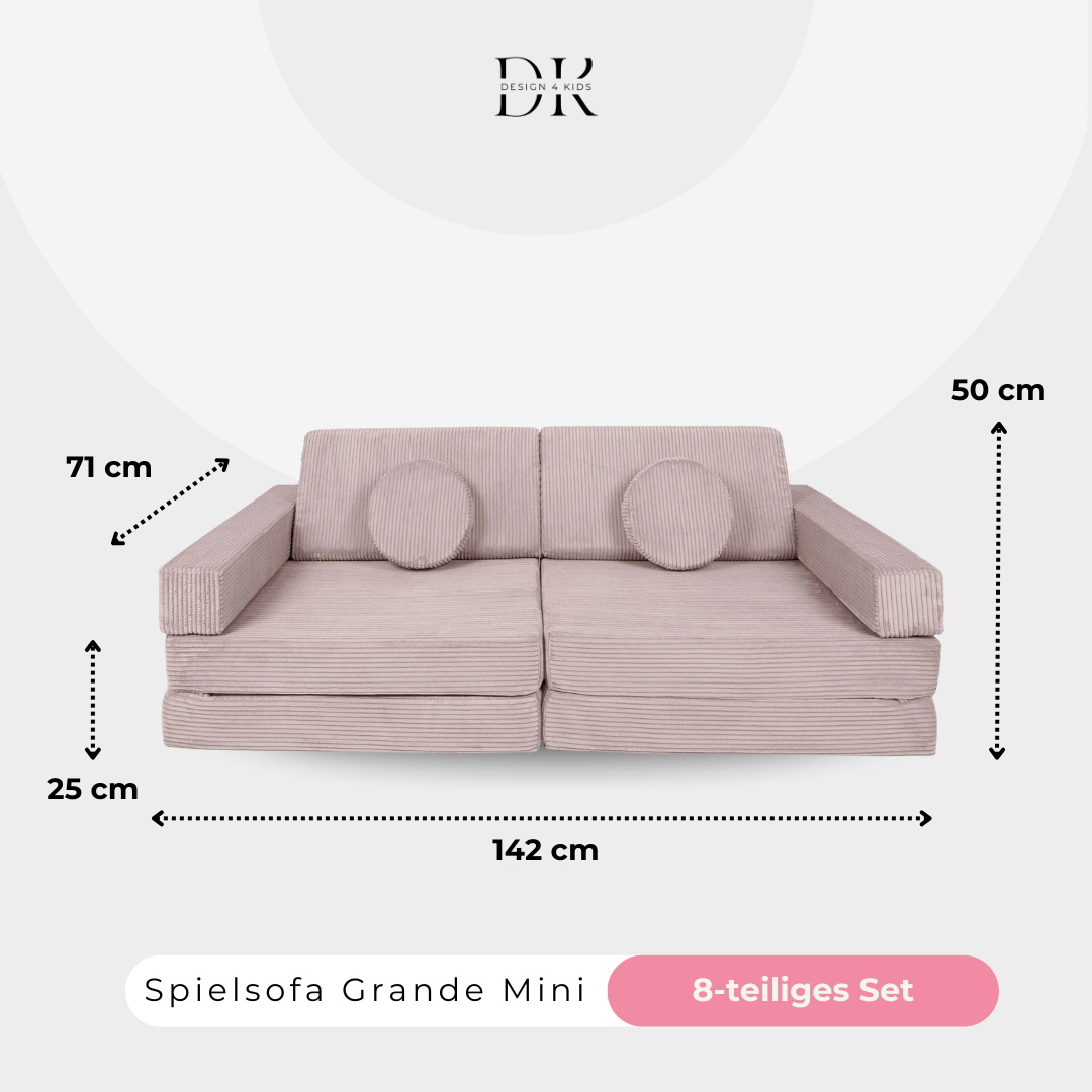 Design4Kids Spielsofa Cord Mini Grande