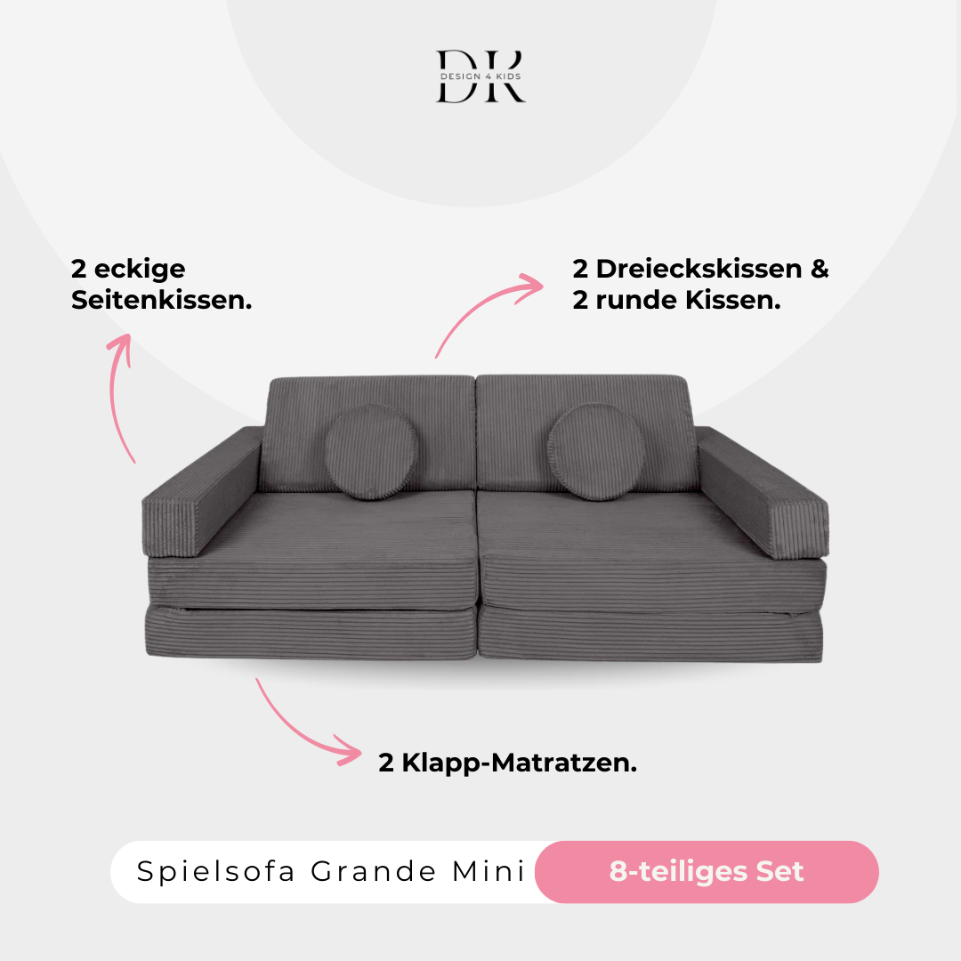 Design4Kids Spielsofa Cord Mini Grande