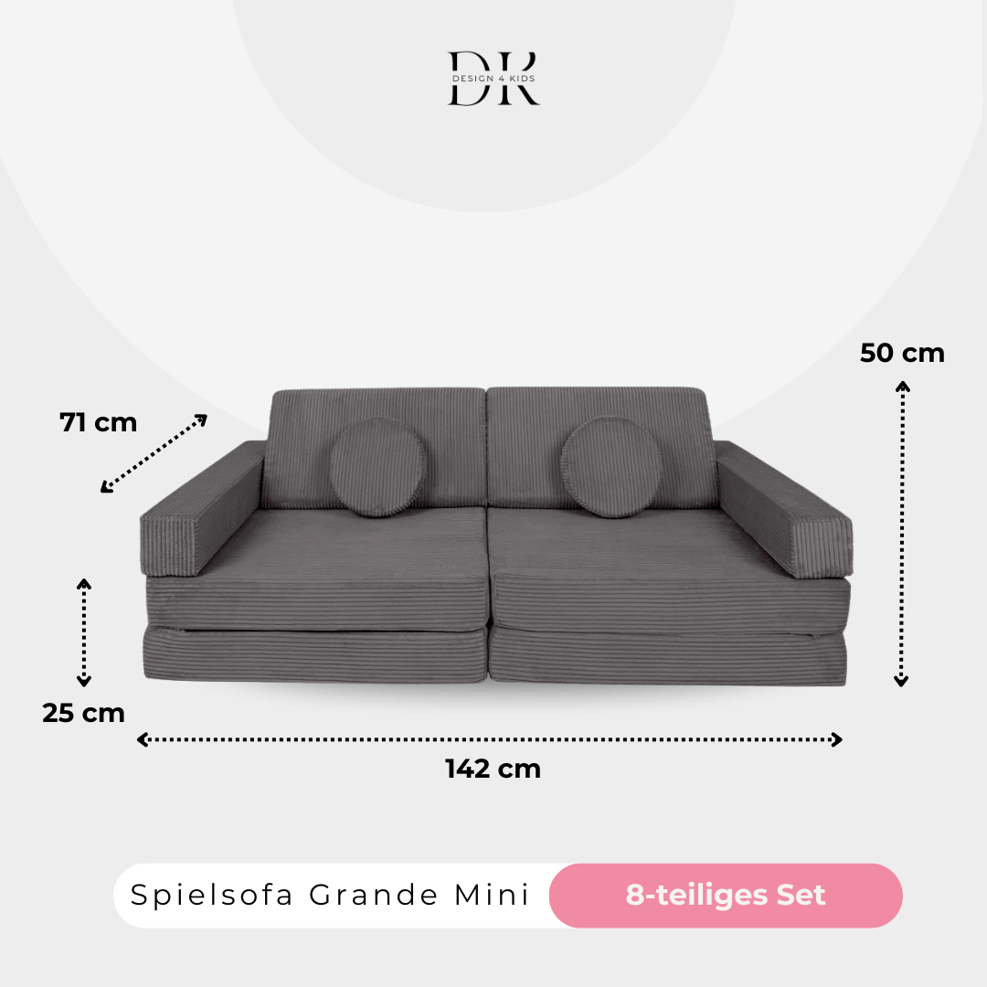 Design4Kids Spielsofa Cord Mini Grande