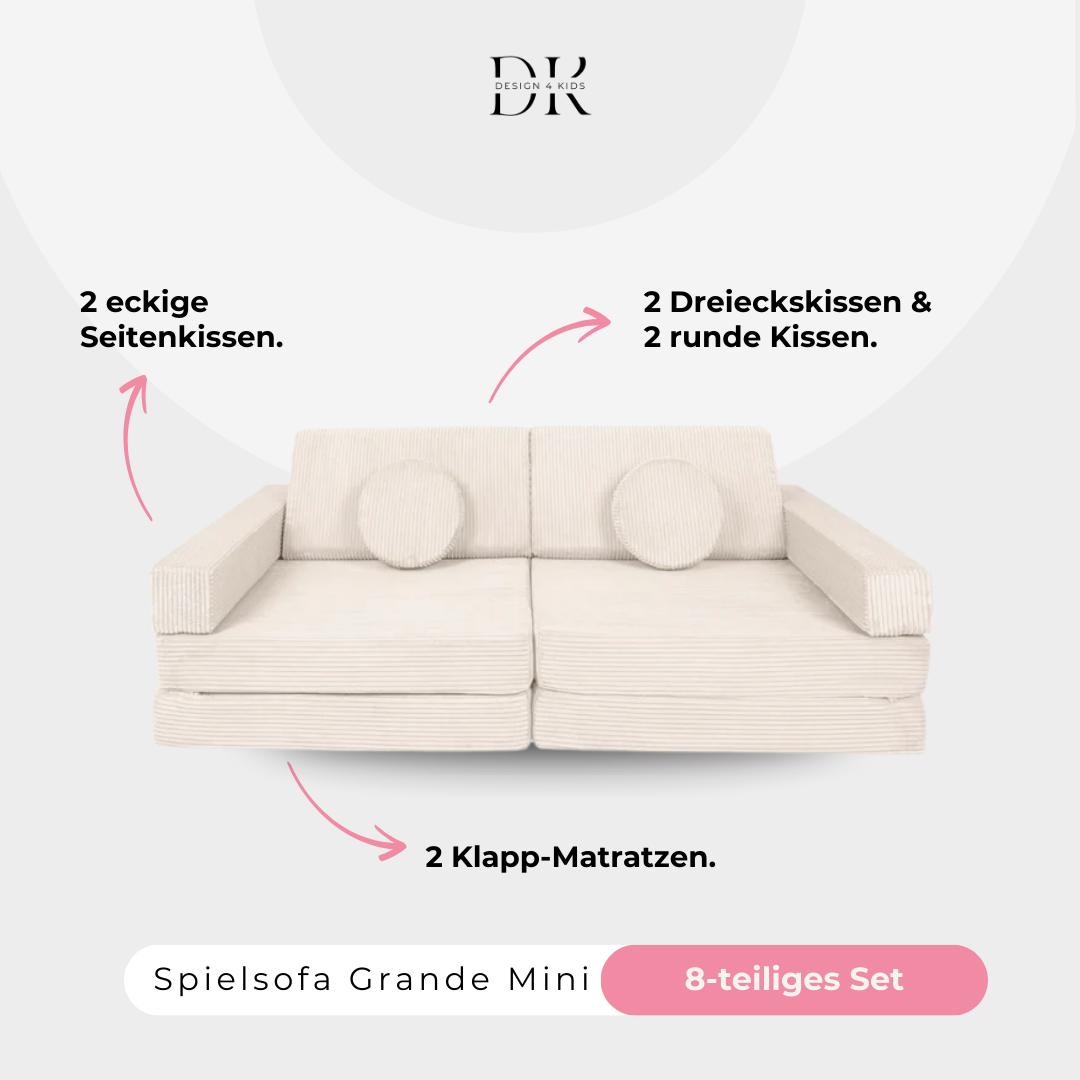 Design4Kids Spielsofa Cord Mini Grande
