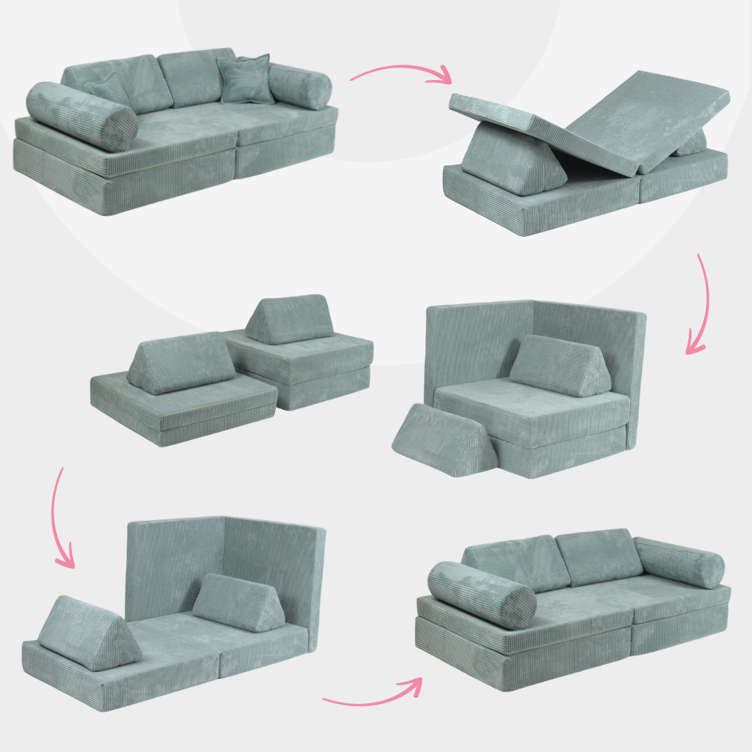 Design4Kids XL Spielsofa Cord Puero