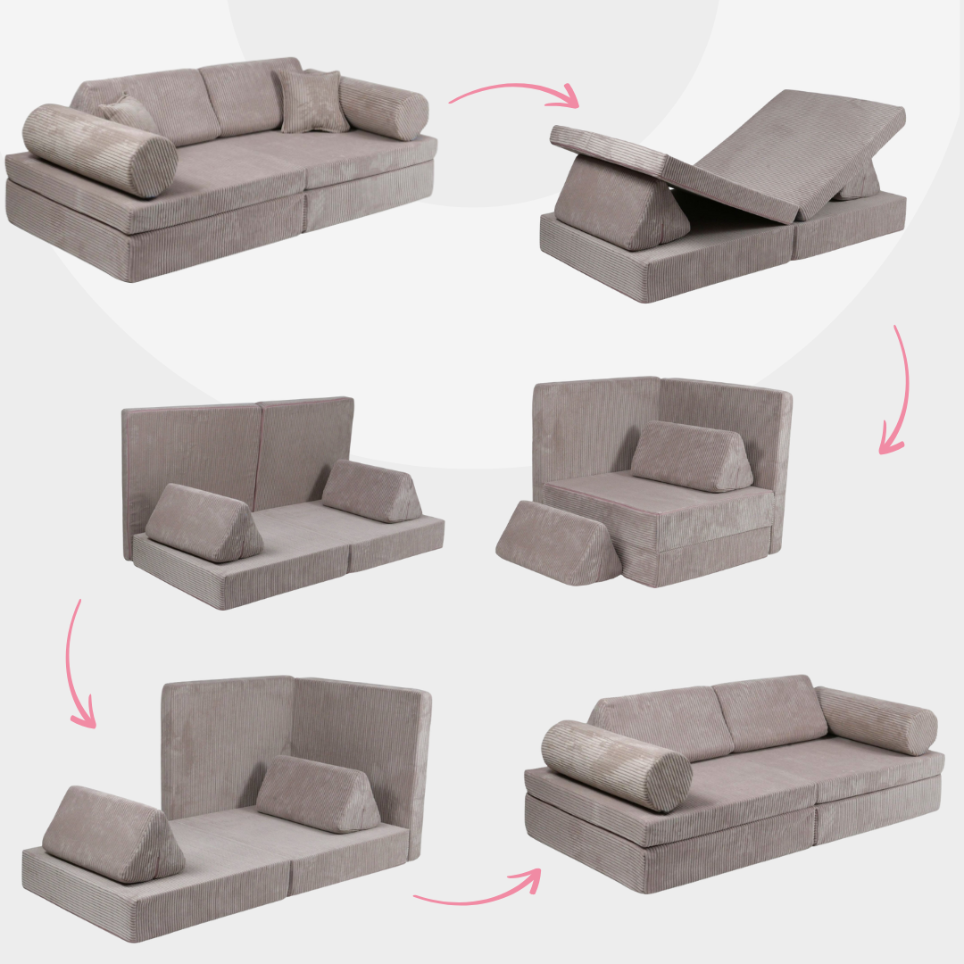 Design4Kids XL Spielsofa Cord Puero