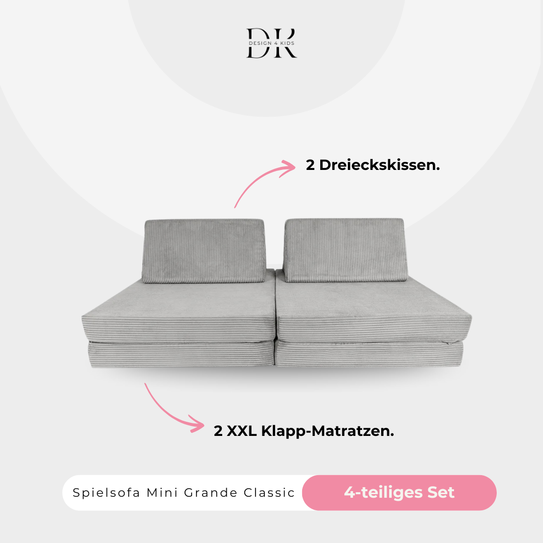 Design4Kids Spielsofa Cord Mini Grande Classic