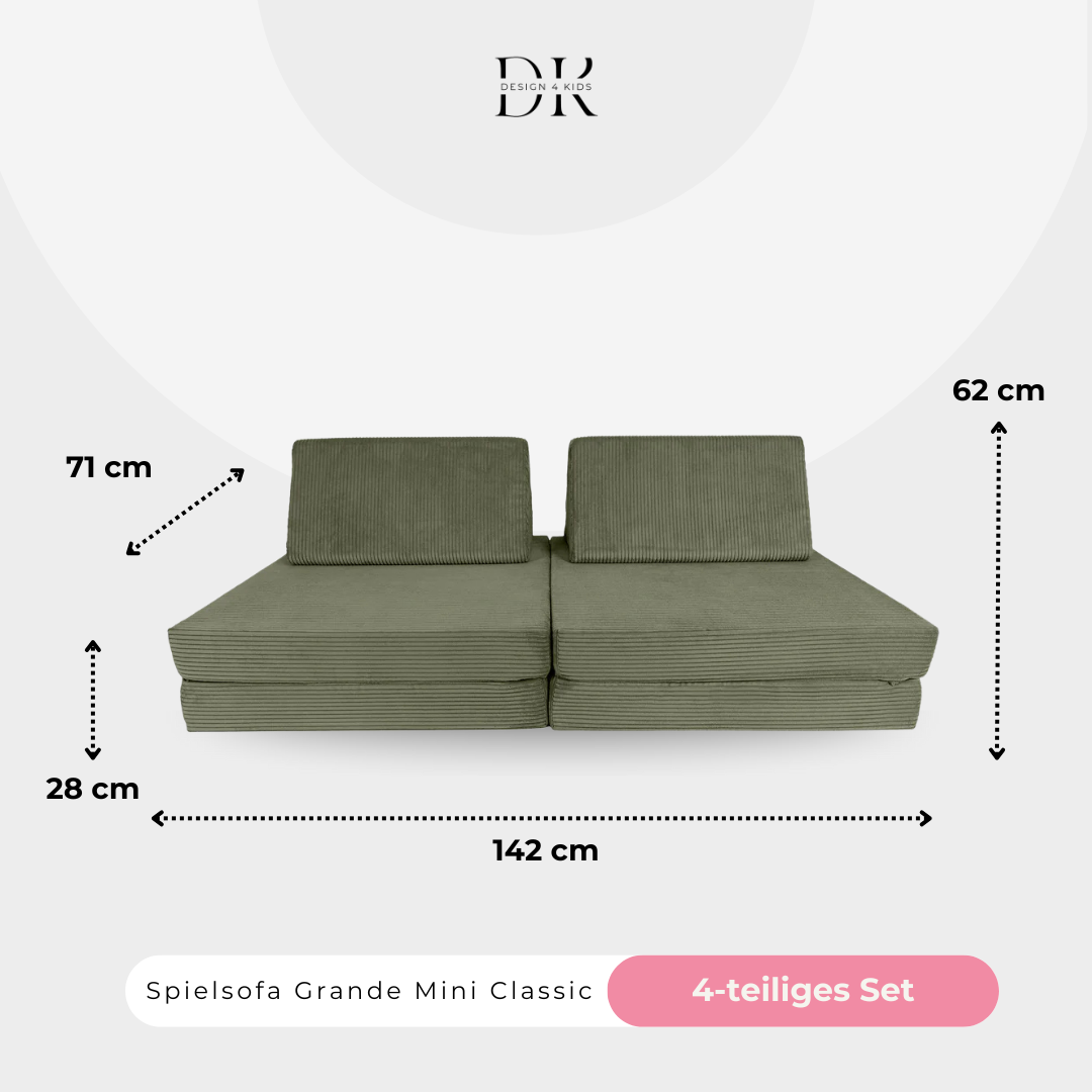 Design4Kids Spielsofa Cord Mini Grande Classic