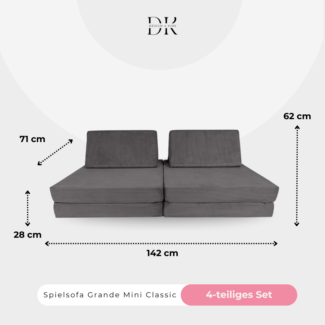 Design4Kids Spielsofa Cord Mini Grande Classic