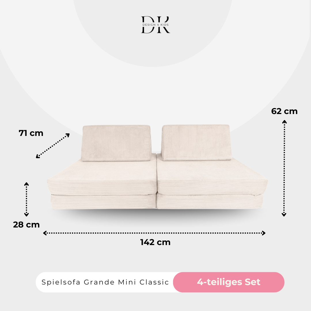 Design4Kids Spielsofa Cord Mini Grande Classic