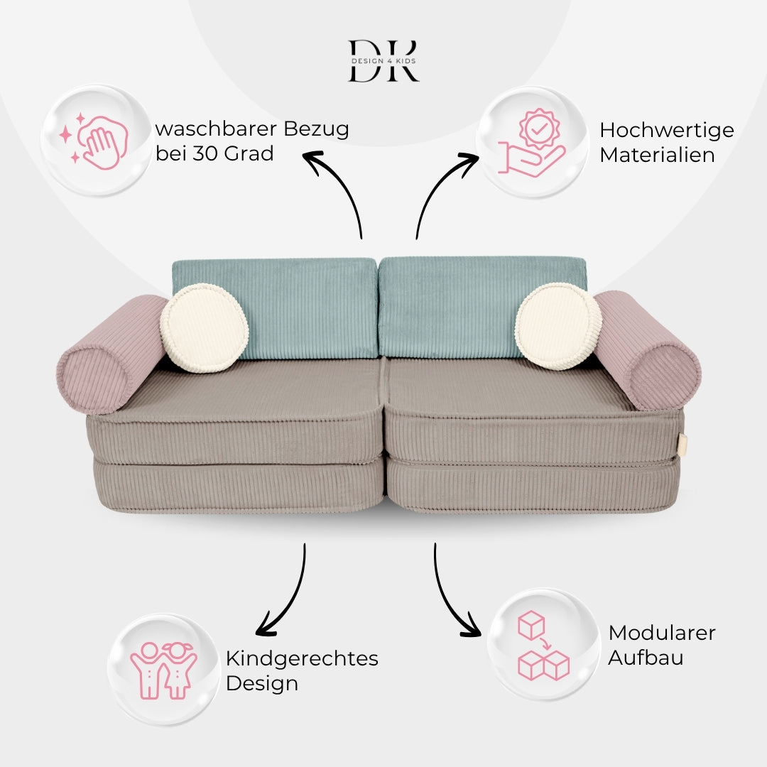 Design4Kids Spielsofa Cord Petit