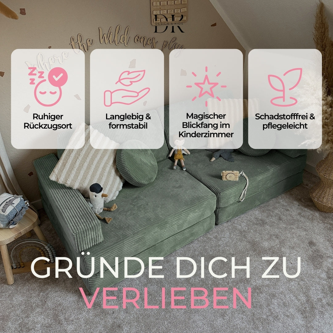 Design4Kids XXL Spielsofa Cord Grande