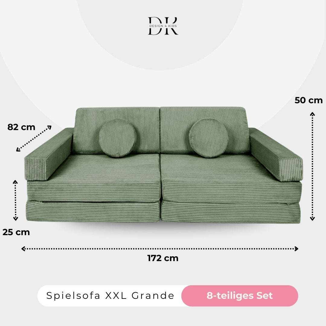 Design4Kids XXL Spielsofa Cord Grande