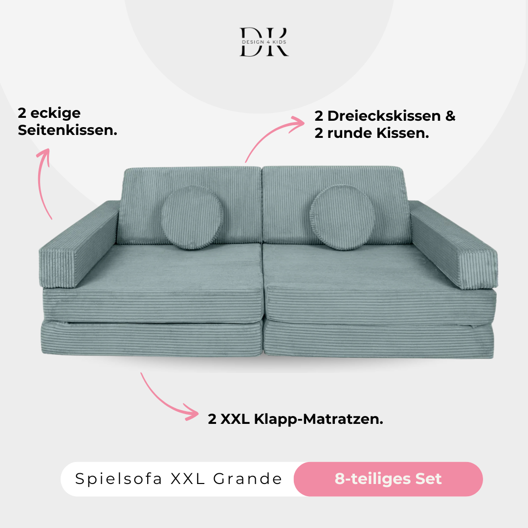 Design4Kids XXL Spielsofa Cord Grande