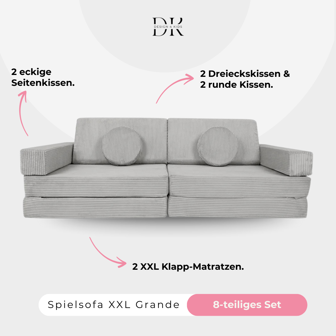 Design4Kids XXL Spielsofa Cord Grande