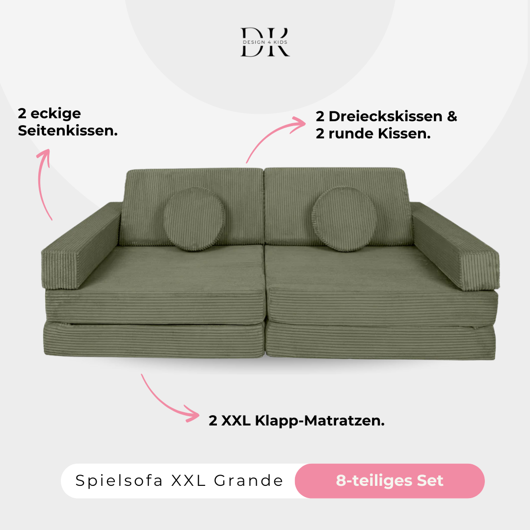 Design4Kids XXL Spielsofa Cord Grande