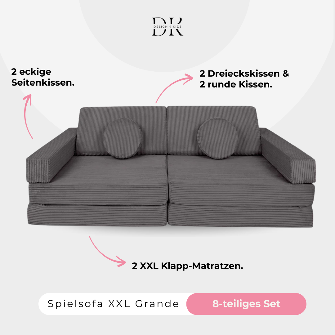 Design4Kids XXL Spielsofa Cord Grande