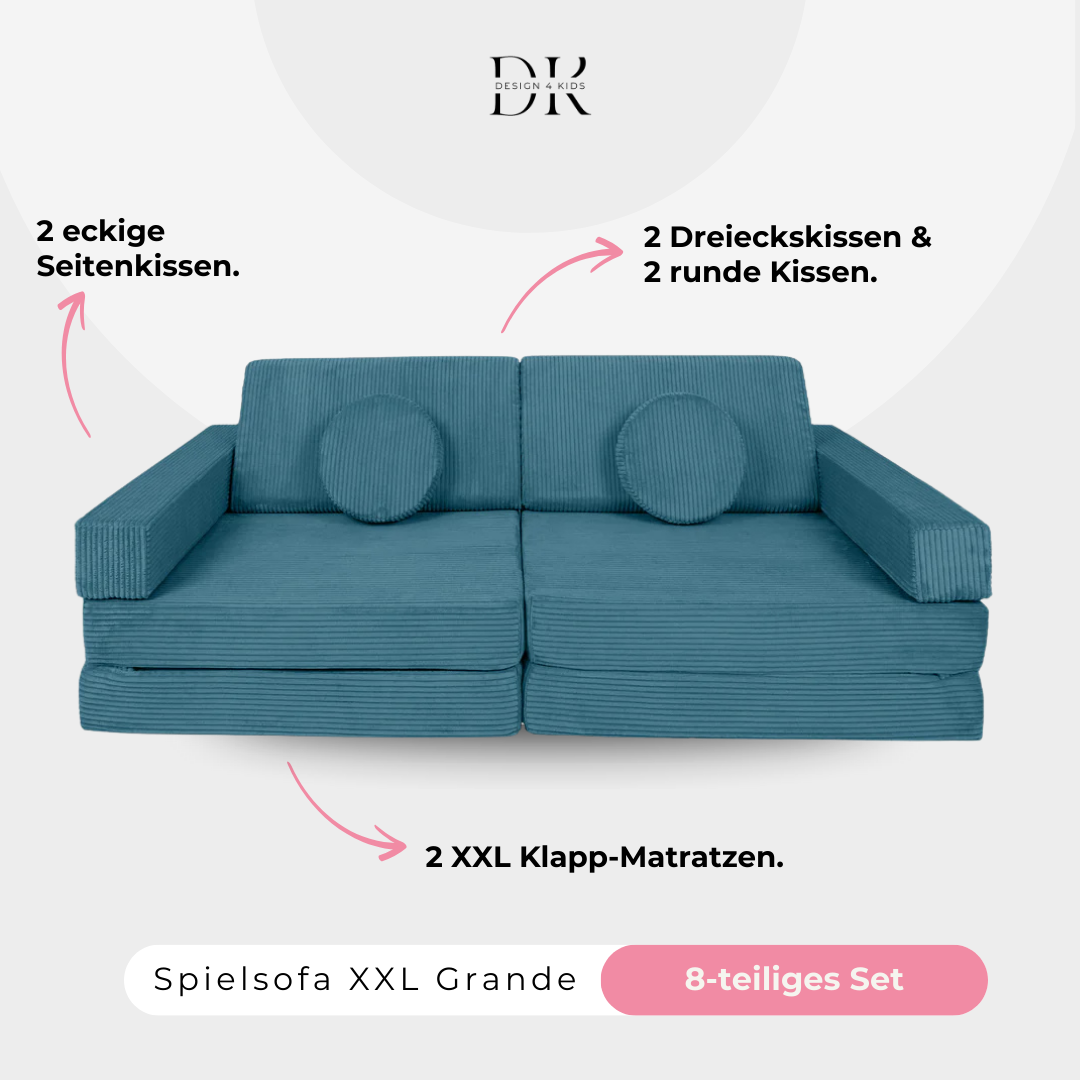Design4Kids XXL Spielsofa Cord Grande