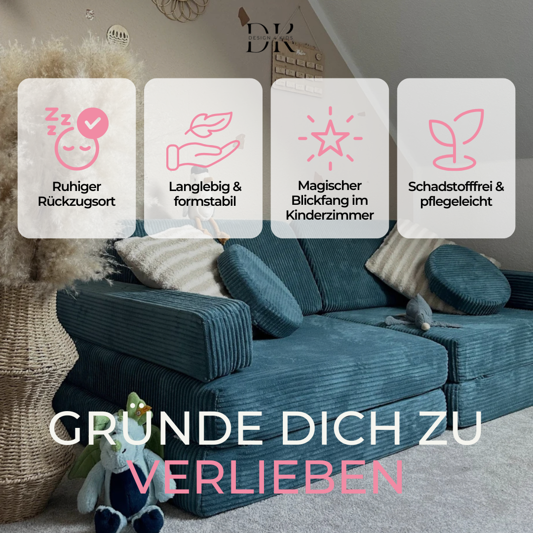 Design4Kids XXL Spielsofa Cord Grande