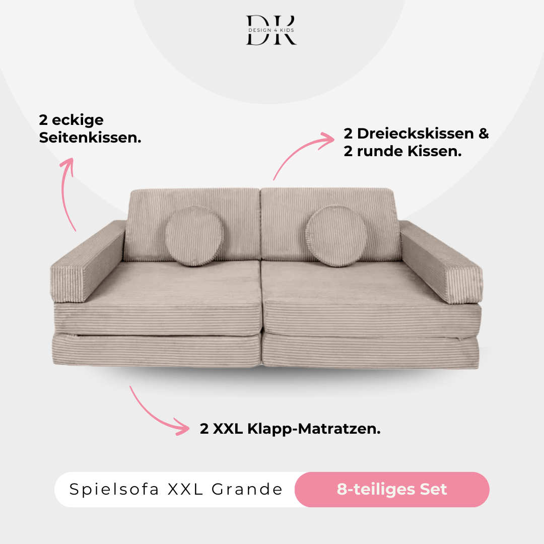Design4Kids XXL Spielsofa Cord Grande