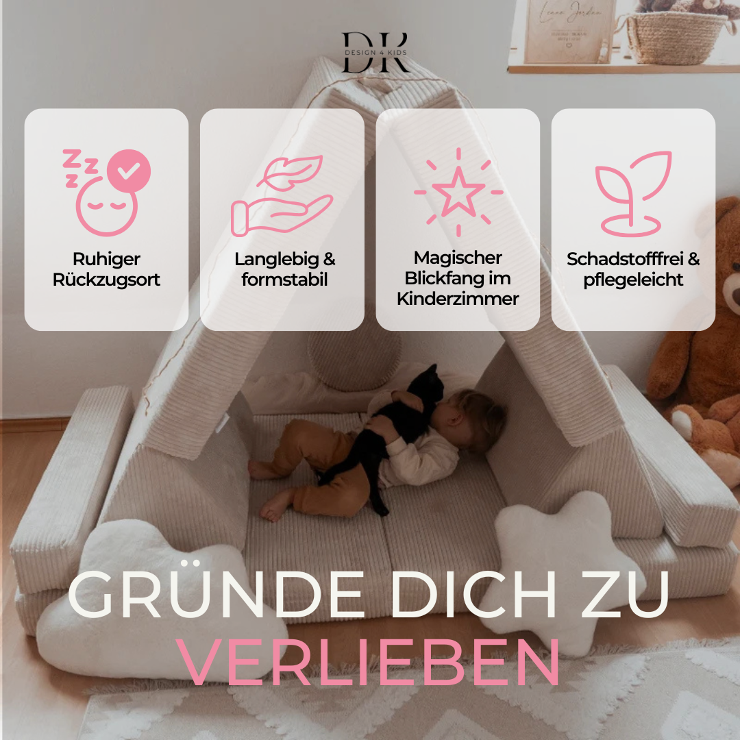 Design4Kids XXL Spielsofa Cord Grande