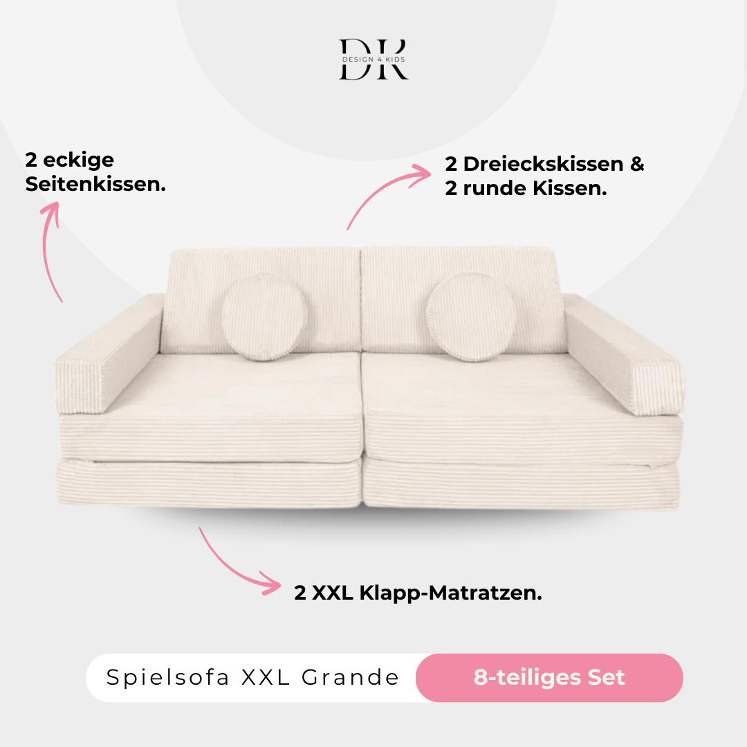 Design4Kids XXL Spielsofa Cord Grande