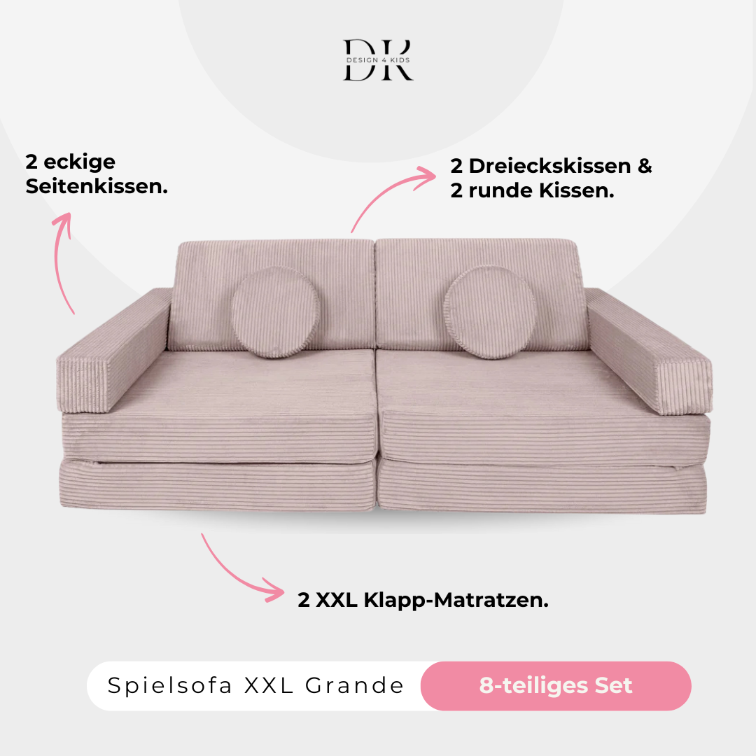 Design4Kids XXL Spielsofa Cord Grande