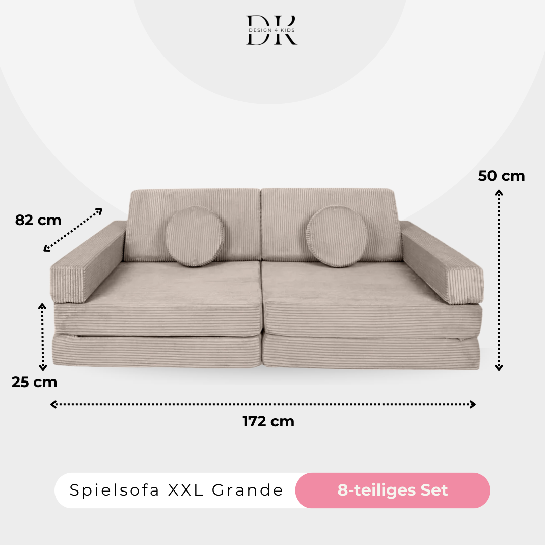 Design4Kids XXL Spielsofa Cord Grande