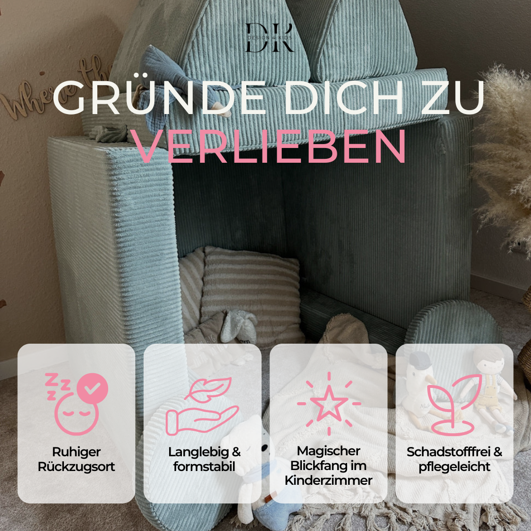 Design4Kids XXL Spielsofa Cord Grande