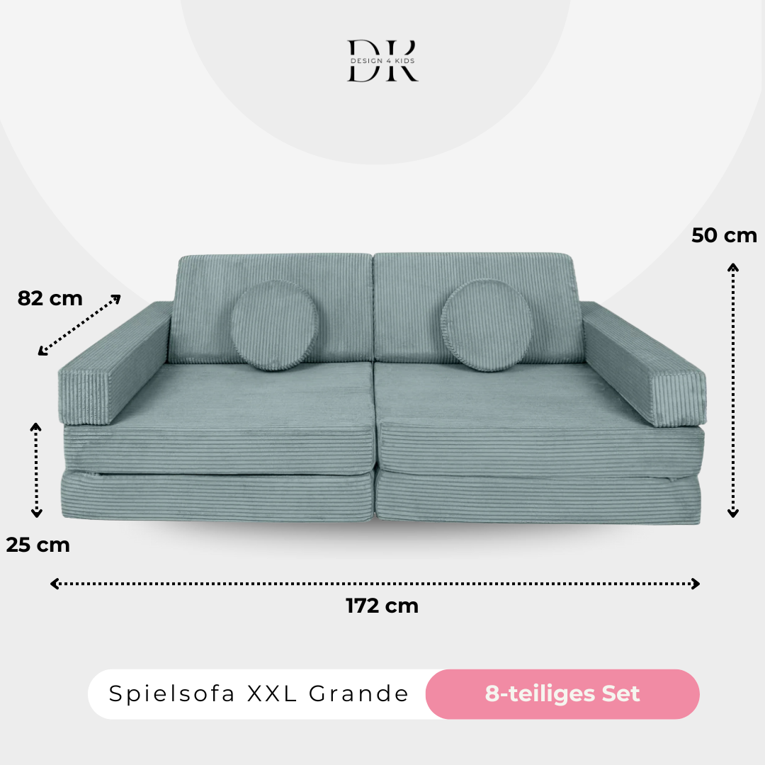 Design4Kids XXL Spielsofa Cord Grande