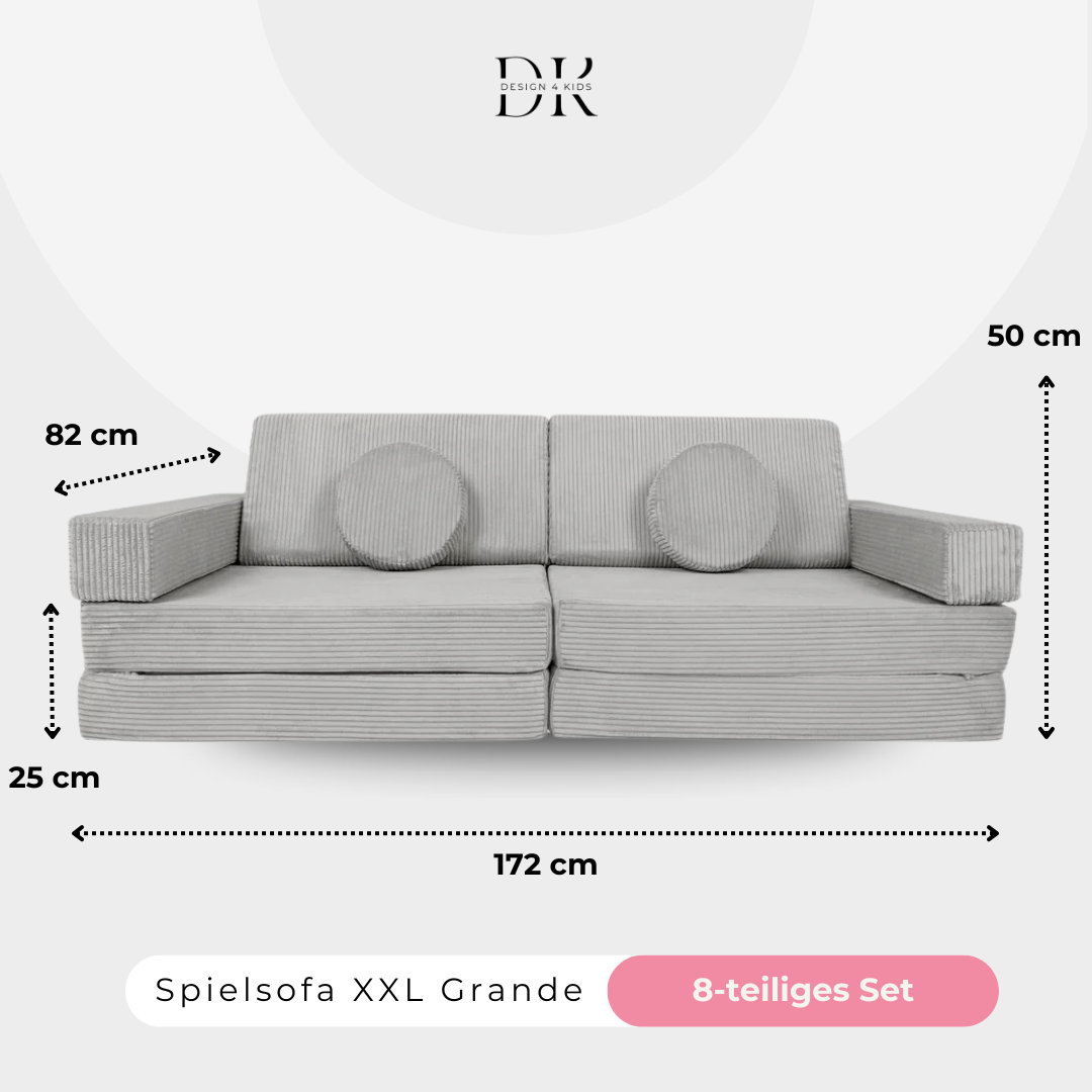 Design4Kids XXL Spielsofa Cord Grande