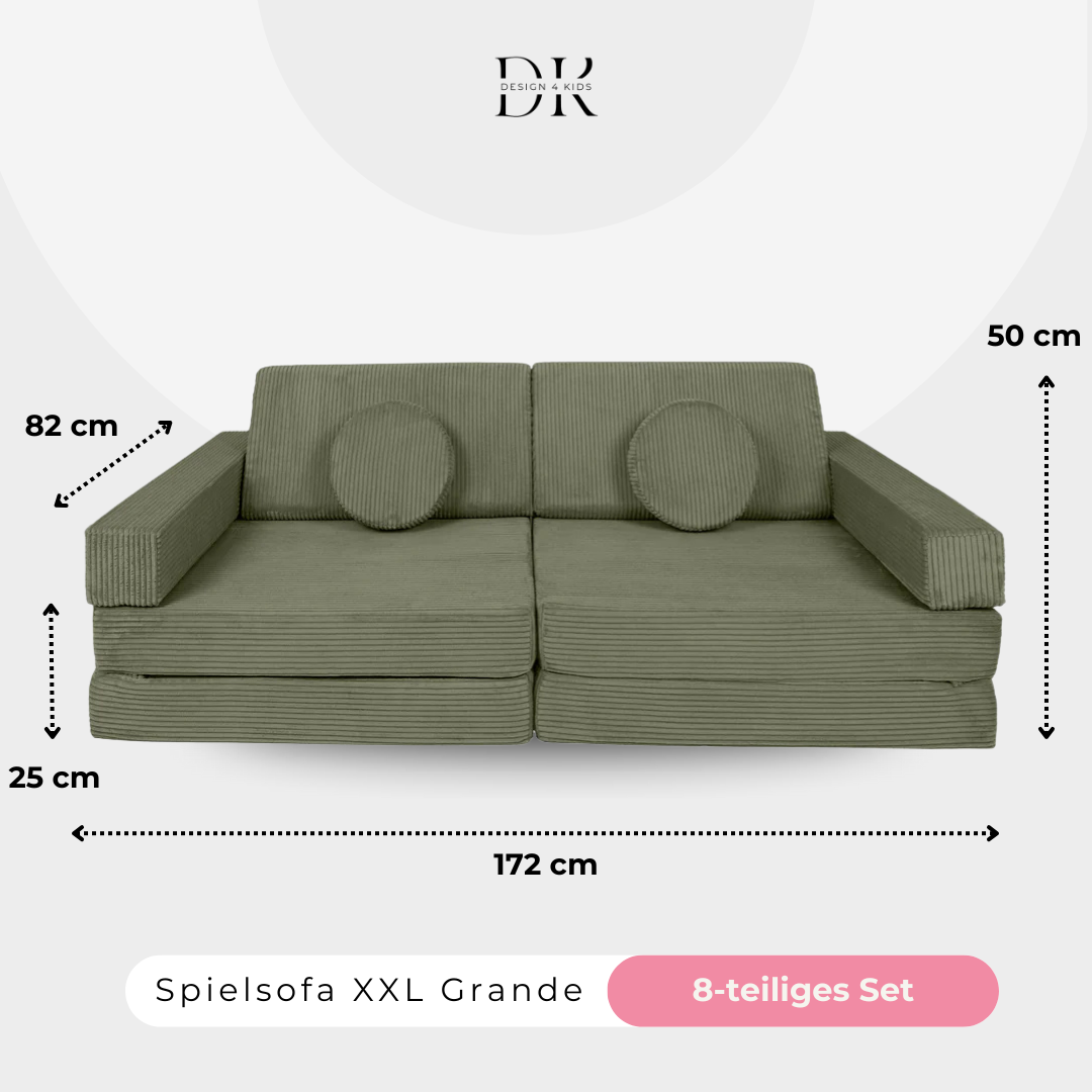 Design4Kids XXL Spielsofa Cord Grande