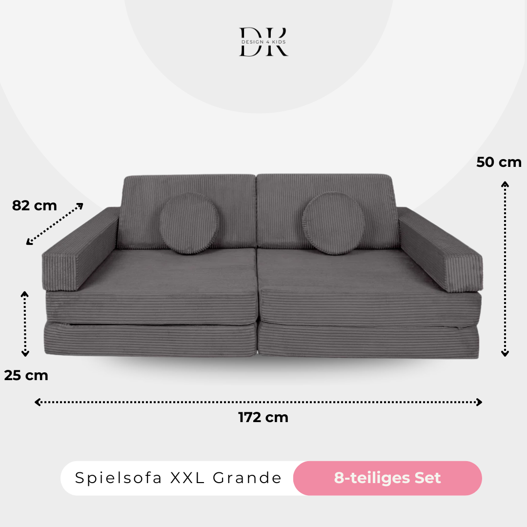 Design4Kids XXL Spielsofa Cord Grande