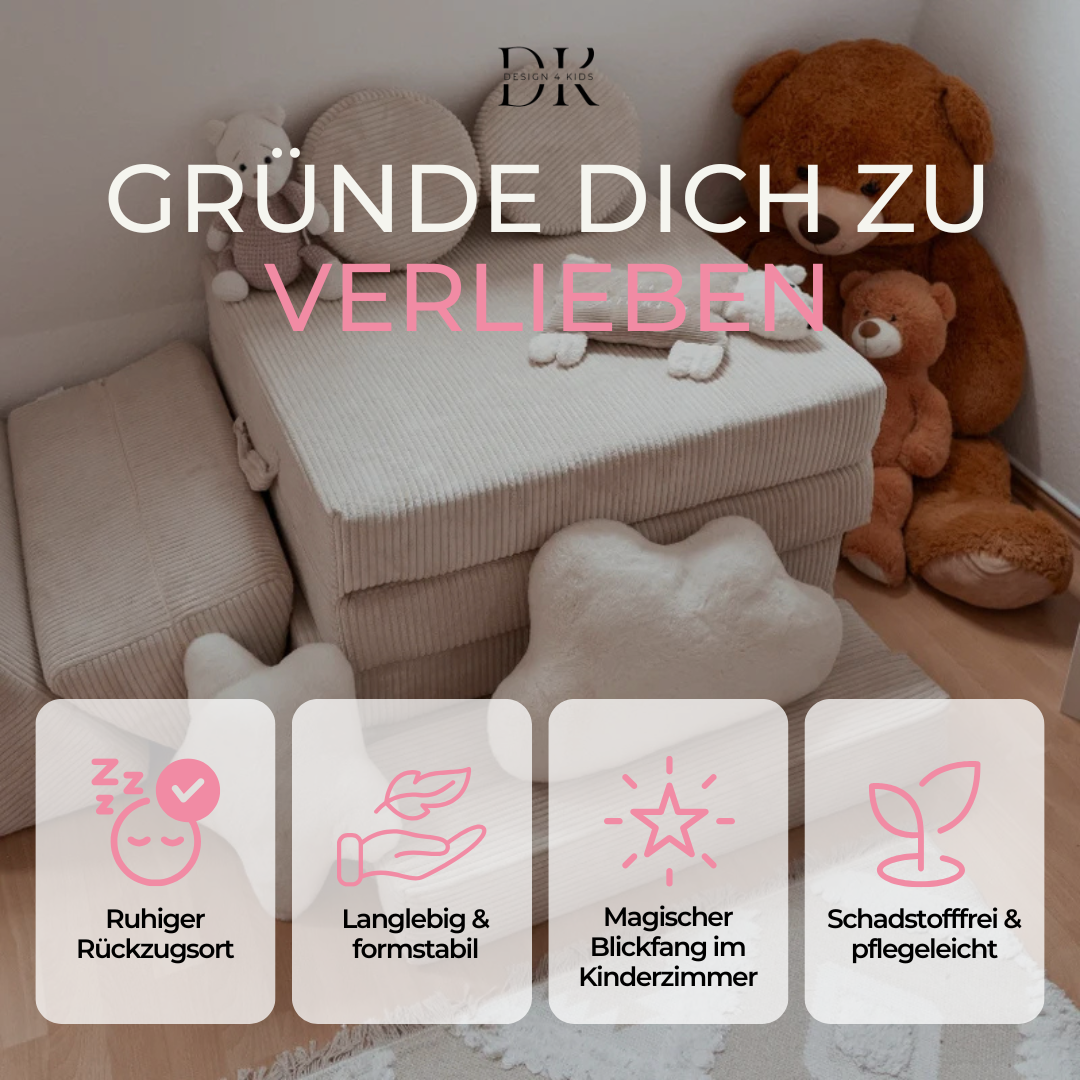 Design4Kids Spielsofa Cord Mini Grande