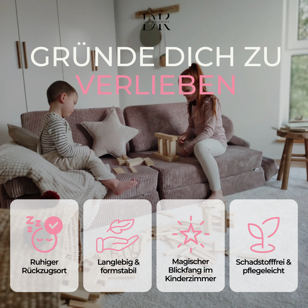 Design4Kids XXL Spielsofa Cord Grande