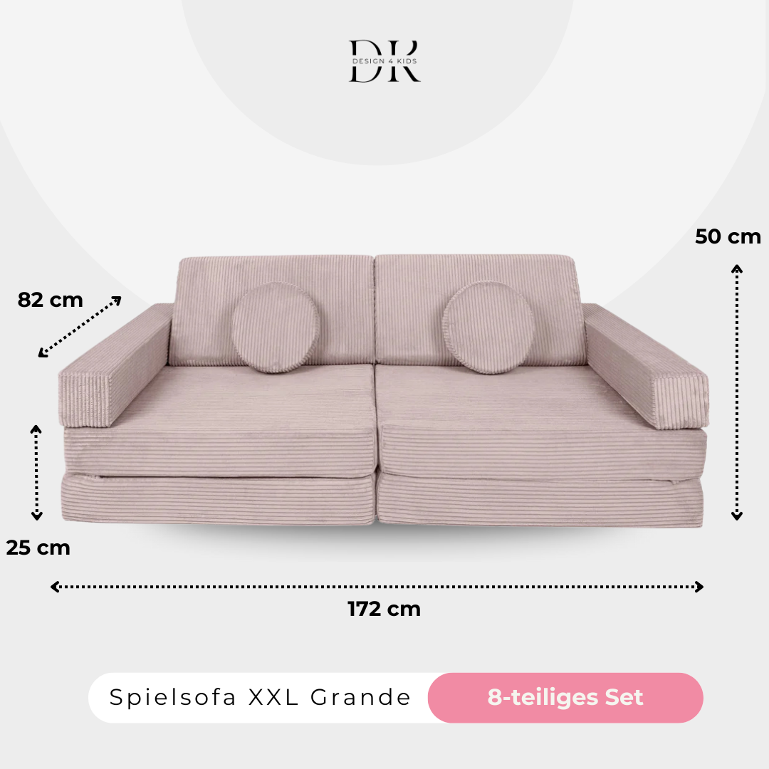 Design4Kids XXL Spielsofa Cord Grande