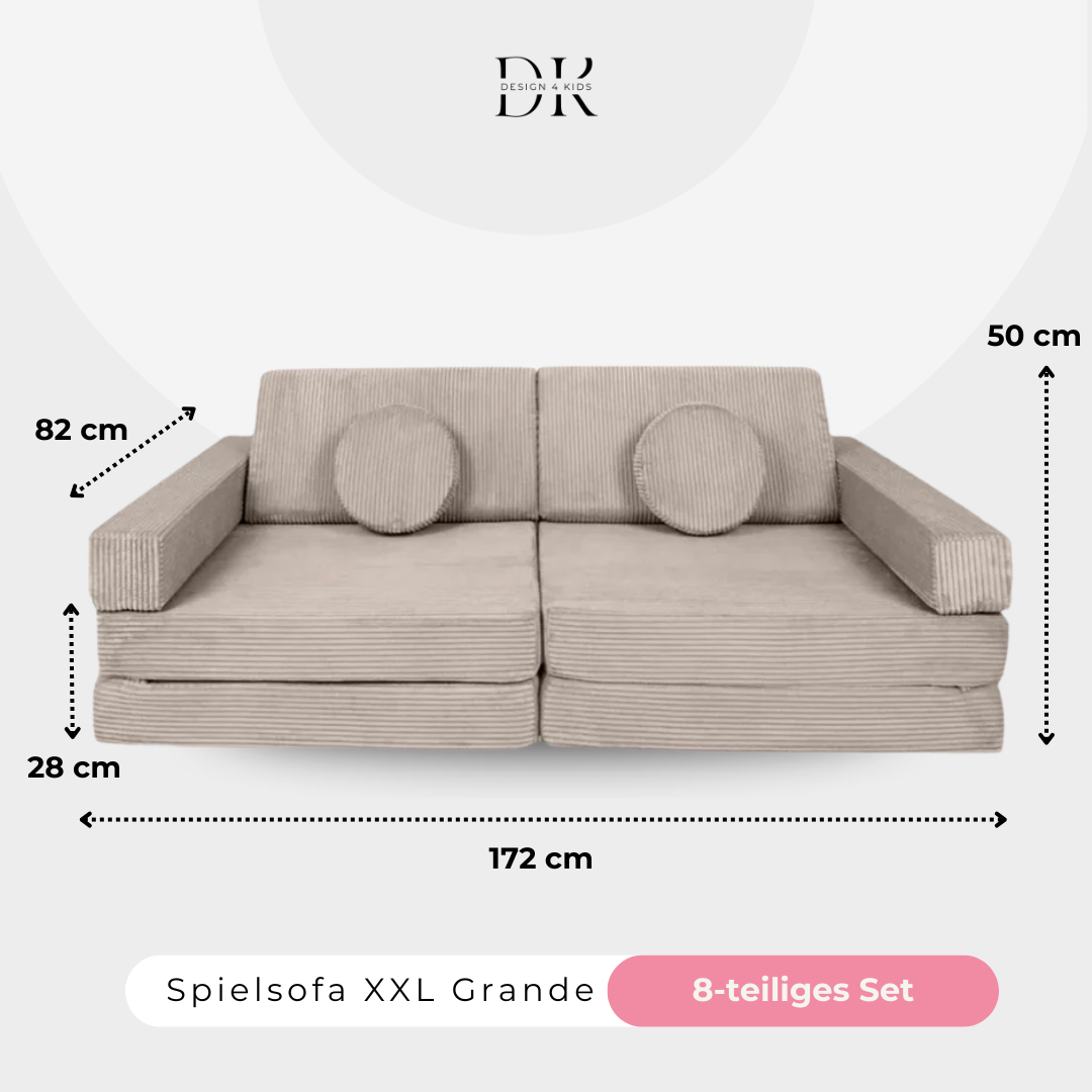 Design4Kids XXL Spielsofa Cord Grande