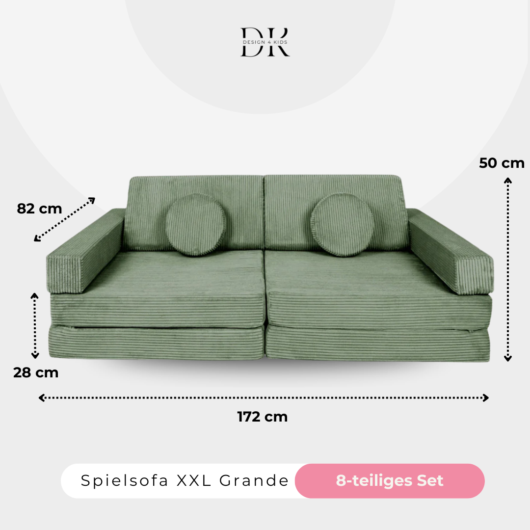 Design4Kids XXL Spielsofa Cord Grande