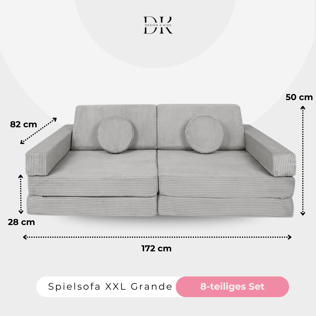 Design4Kids XXL Spielsofa Cord Grande