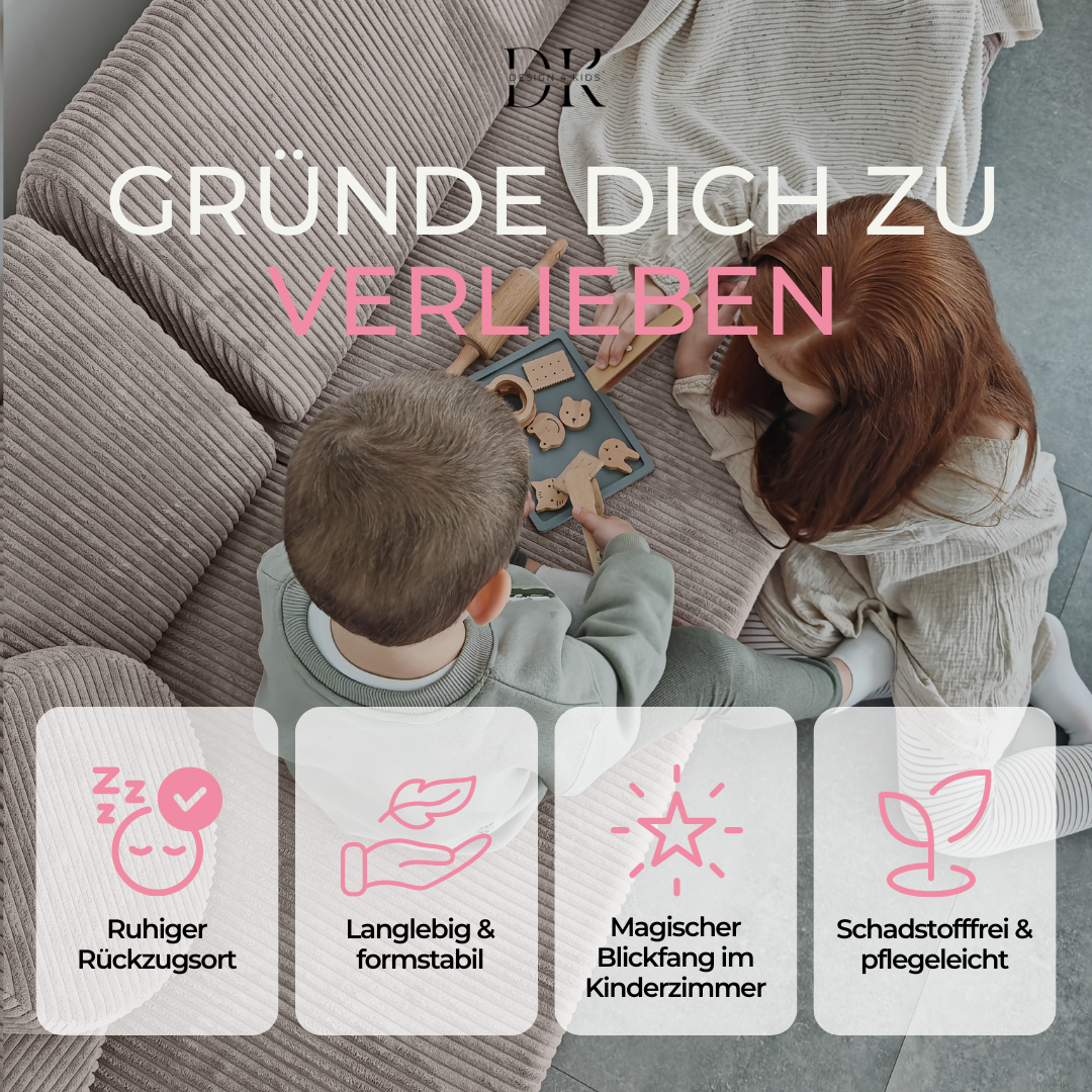 Design4Kids XXL Spielsofa Cord Grande