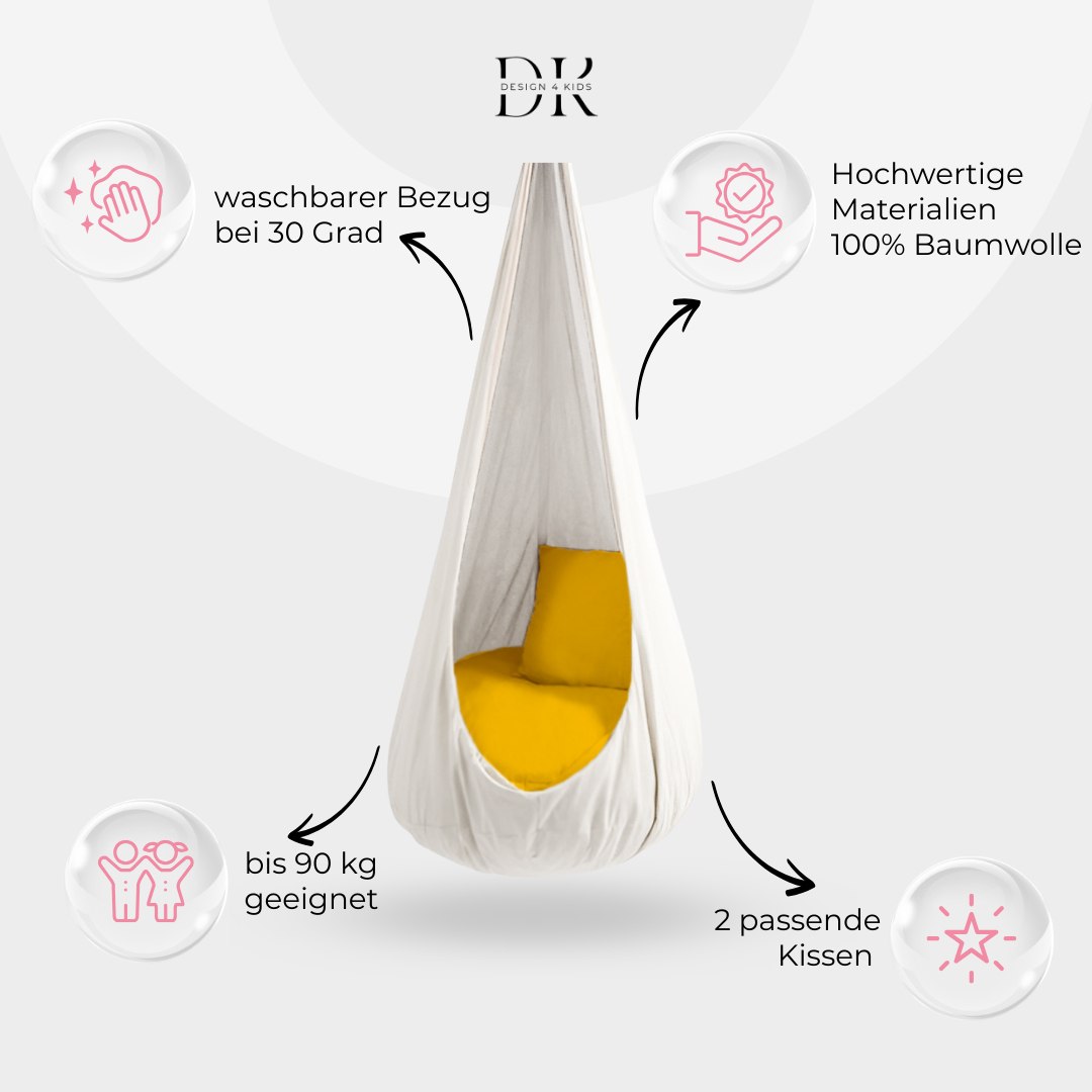 Design4Kids XXL Hängesessel Cocoon